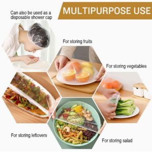 100 Pcs Elastic Food Cover